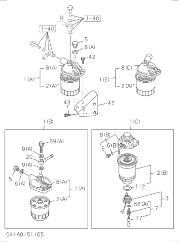 041- FUEL FILTER AND